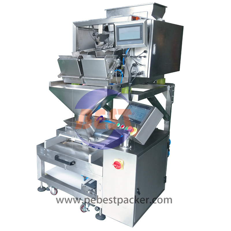Automatic tubular film Filling bagging machine for Hardware/Plastic Parts