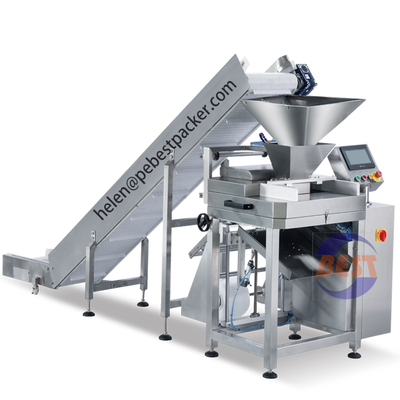 Hand Filling Semi-Automatic Packing Machine System with Buckets Elevator Conveyor by HDPE LDPE tube film