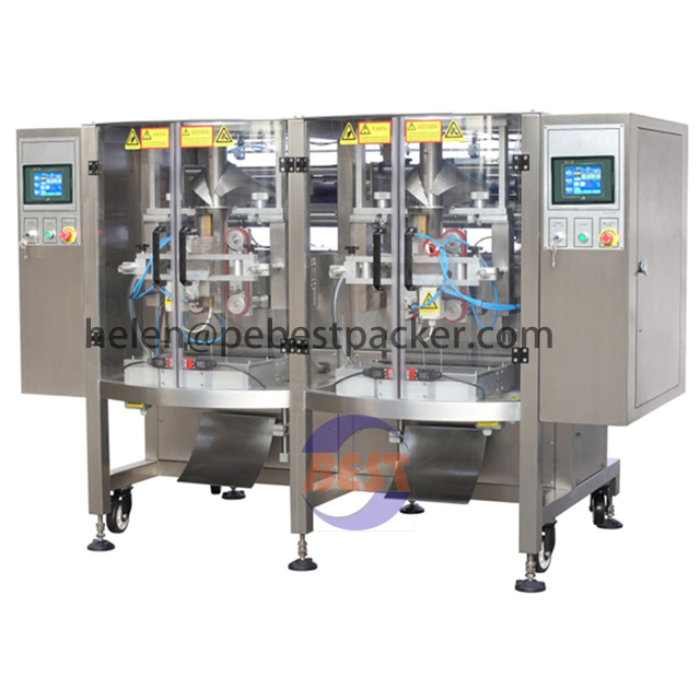 French Fries Cassava Banana Chips Snack Pouch Packing Machine Auto Weighing Flakes Crisps Packaging machine