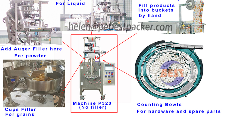 4 Side Seal Sachet Packaging Machine For Shampoo, Lotion, Gel, Conditioner